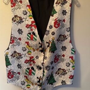 Vintage Warner Bros. Looney Tunes Christmas Vest M/L men’s